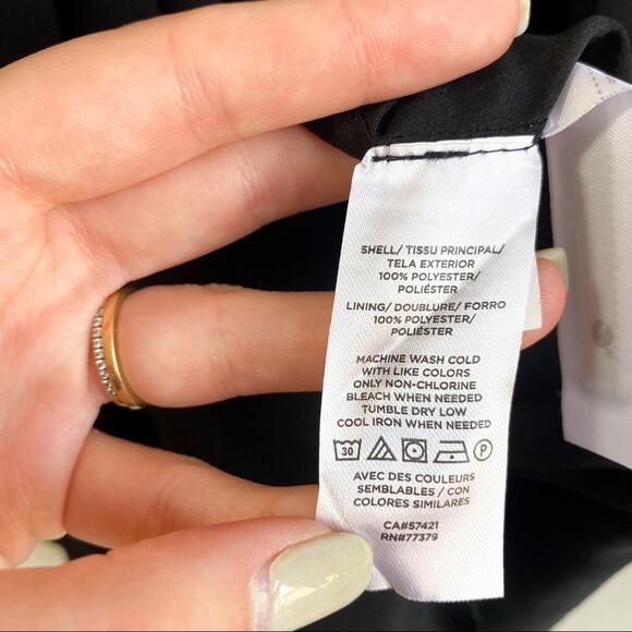 NWT Ann Taylor Black Halter Strap Off The Shoulder Dress - Picture 8 of 8